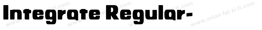 Integrate Regular字体转换